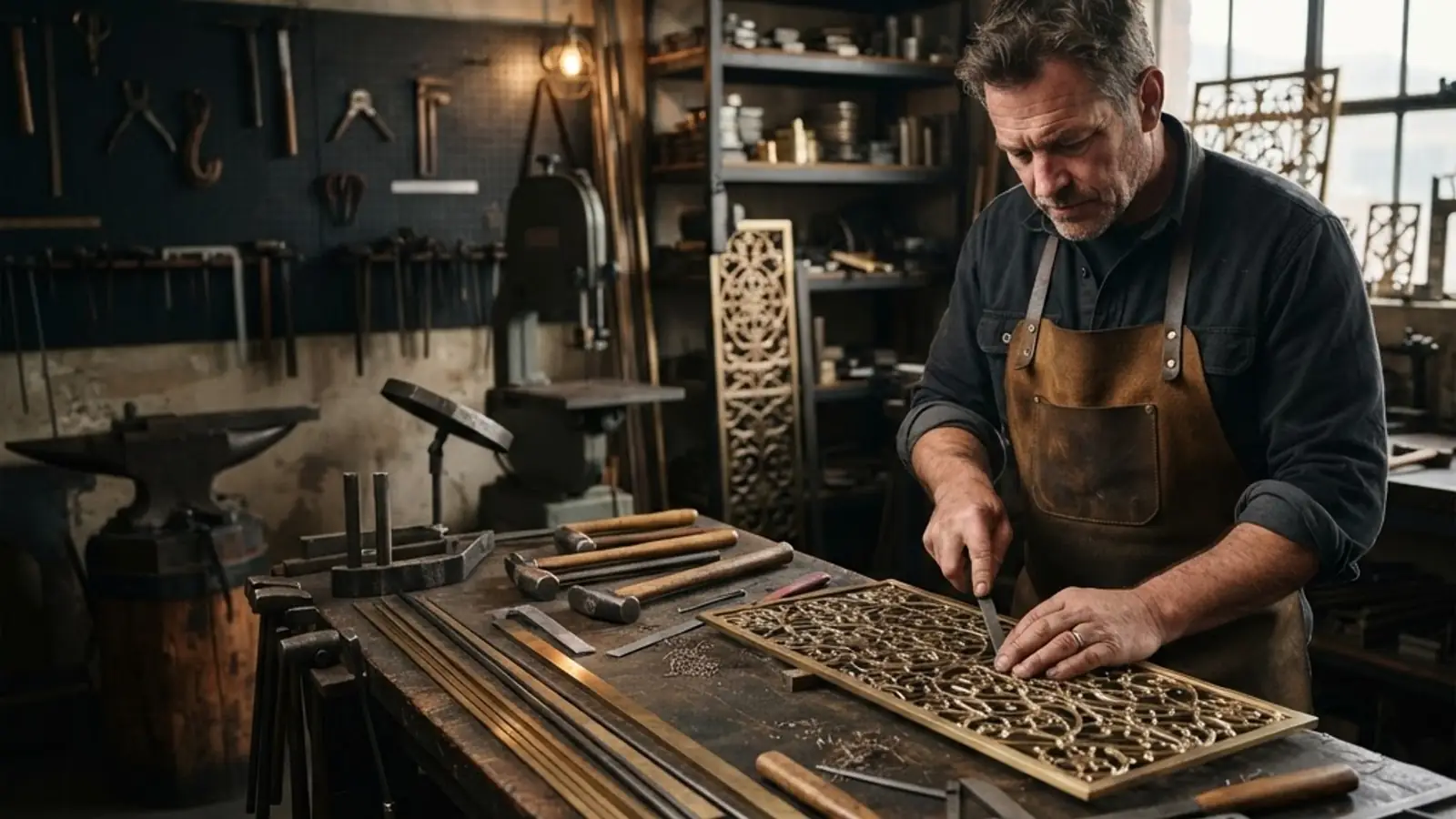 Specialty contractor creating precise custom architectural metalwork