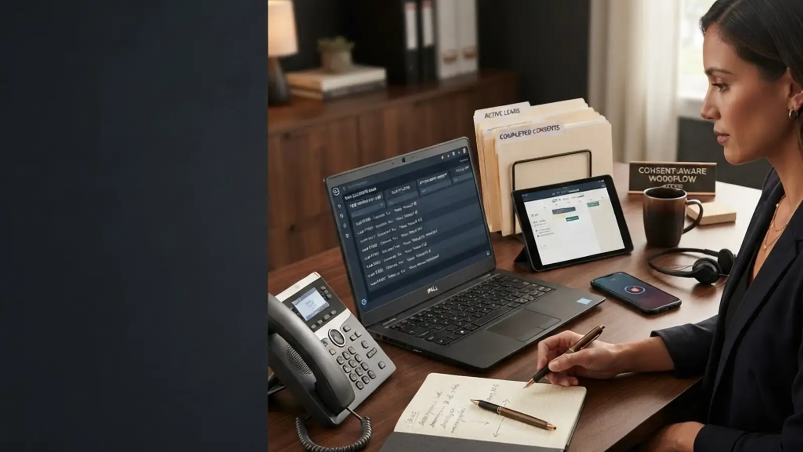 Organized local business lead follow-up workflow across phone and CRM